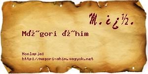 Mágori Áhim névjegykártya